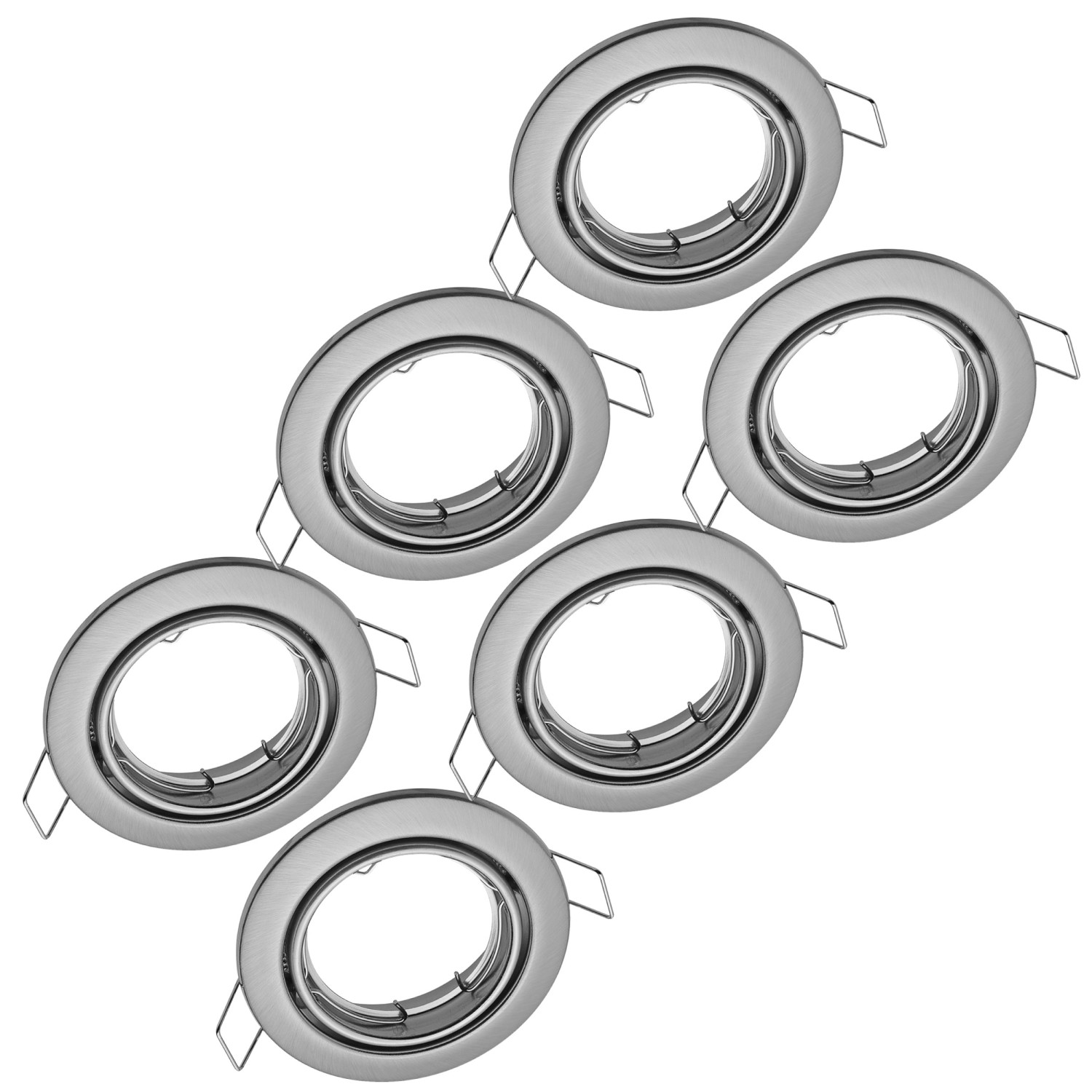 Oktaplex 6er Set Einbaustrahler Dijon Schwenkbar für 50mm LED-Module Decken günstig online kaufen