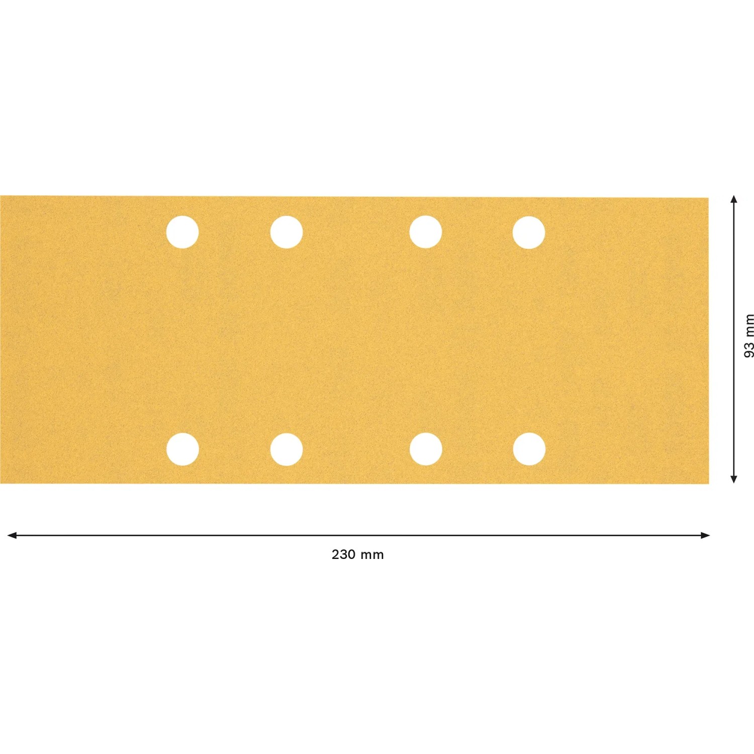 Bosch Expert Schleifblatt C470, K120, 93x230mm, 10 Stück, Zubehör für Schwingschleifer.