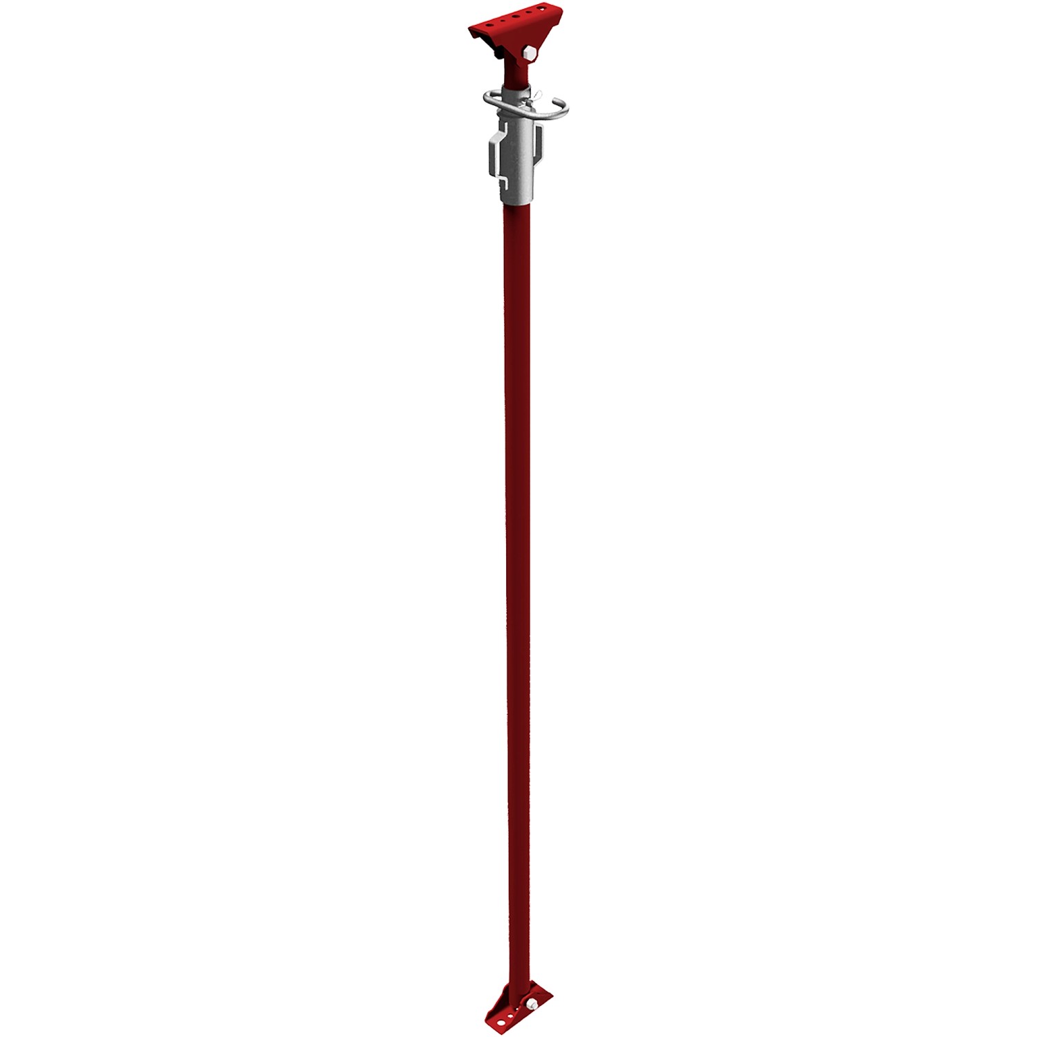 Schake Schrägstütze Lackiert Verstellbereich 260 cm - 461 cm Rot
