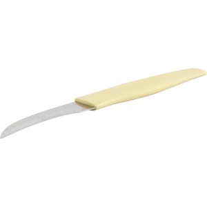 Fackelmann Schälmesser Sommerparty, gelb, 17 cm, Küchenhelfer mit Edelstahlklinge.