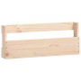 Wand-Schuhregal aus hellem Massivholz Kiefer, 59x9x23 cm, für platzsparende Schuhaufbewahrung.