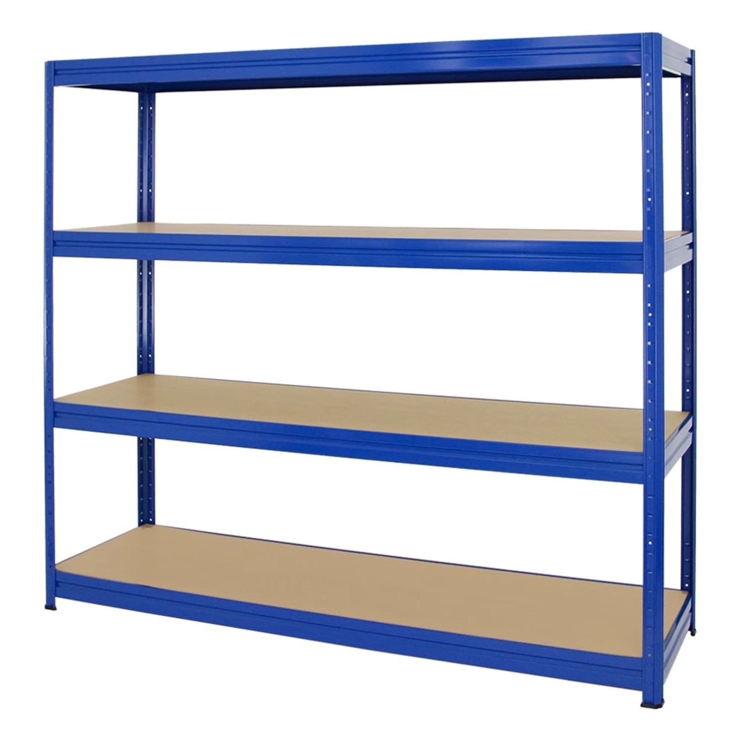 PROREGAL Schwerlastregal DINO, blau, 180x180x60cm, 5er Sparset, Regale für Werkstatt und Lager.