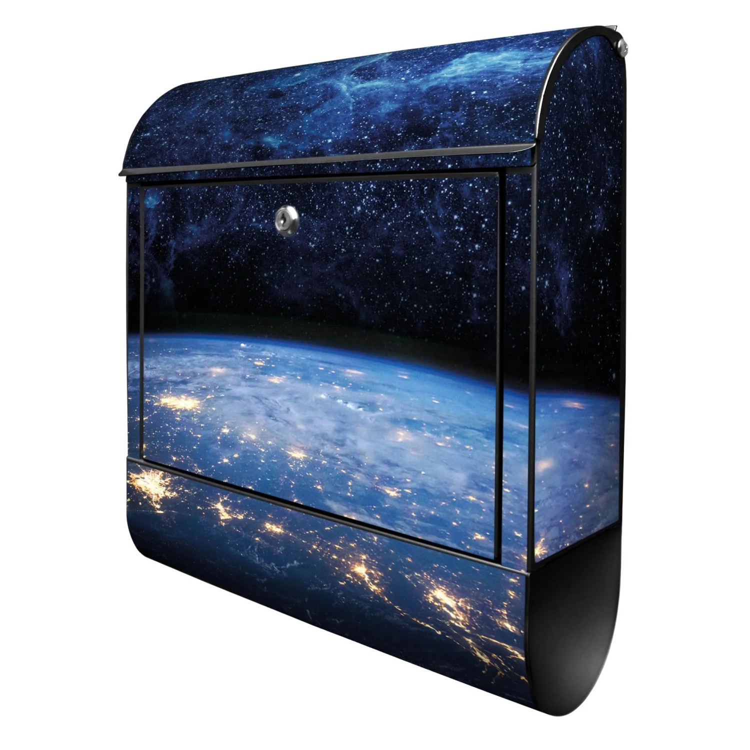 Banjado Design Briefkasten Schwarz Pulverbeschichtet 39x47x14cm 2 Schlüssel günstig online kaufen