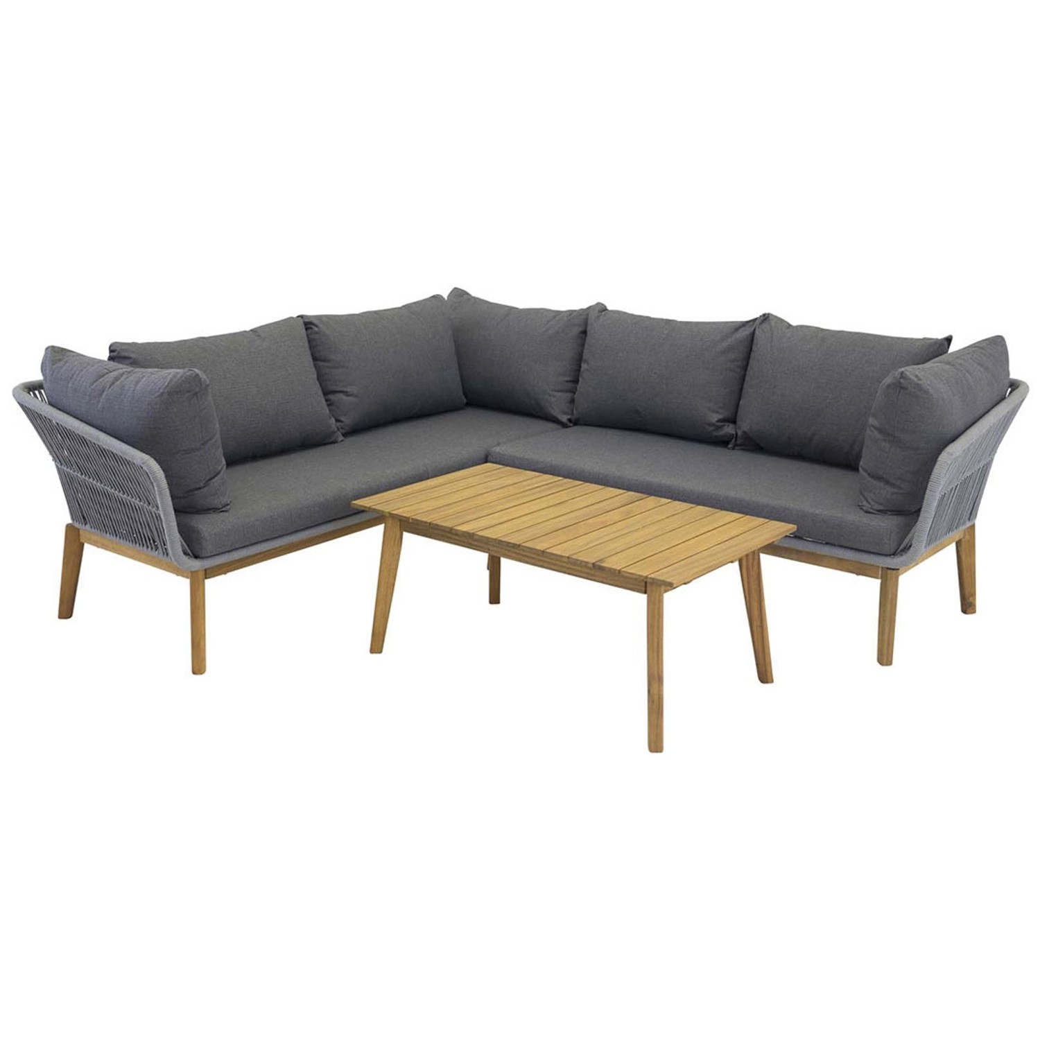Thumbnail - ebuy24 Chania Lounge-Set 2 Teile Grau Natur