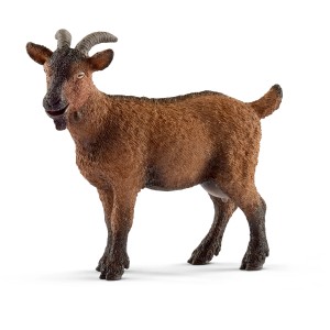 Detailgetreue Schleich Farm World Ziege als Spielzeugfigur.