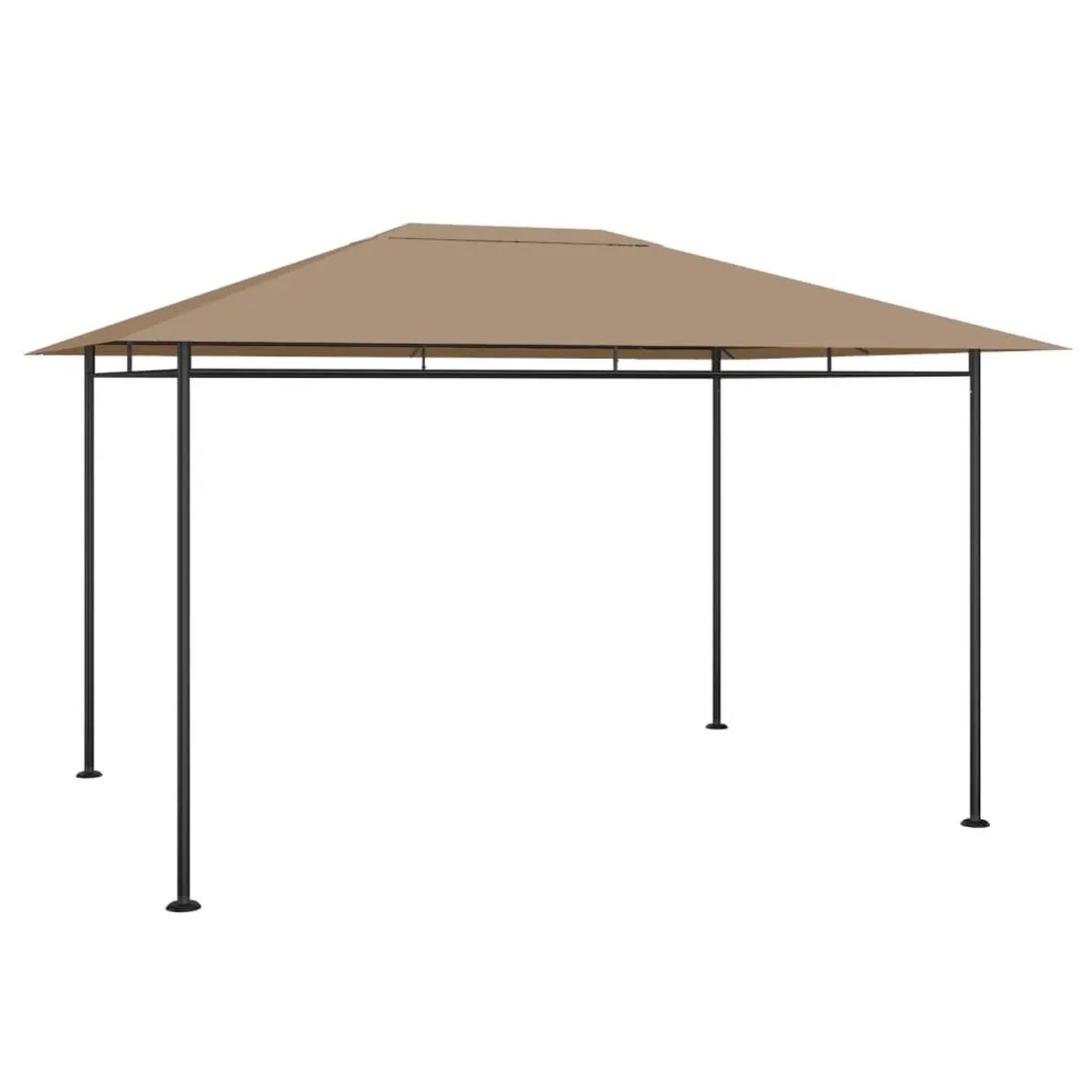 vidaXL Pavillon 384x281x270 cm Taupe 180 g/m² 313922