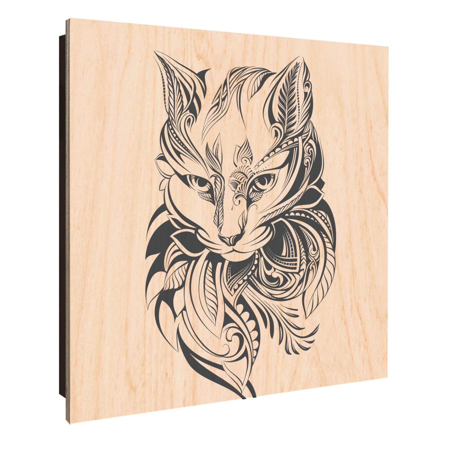 Banjado Großer Schlüsselkasten Holz 30x30cm Schwarz Scharnier Links 50 Hake günstig online kaufen