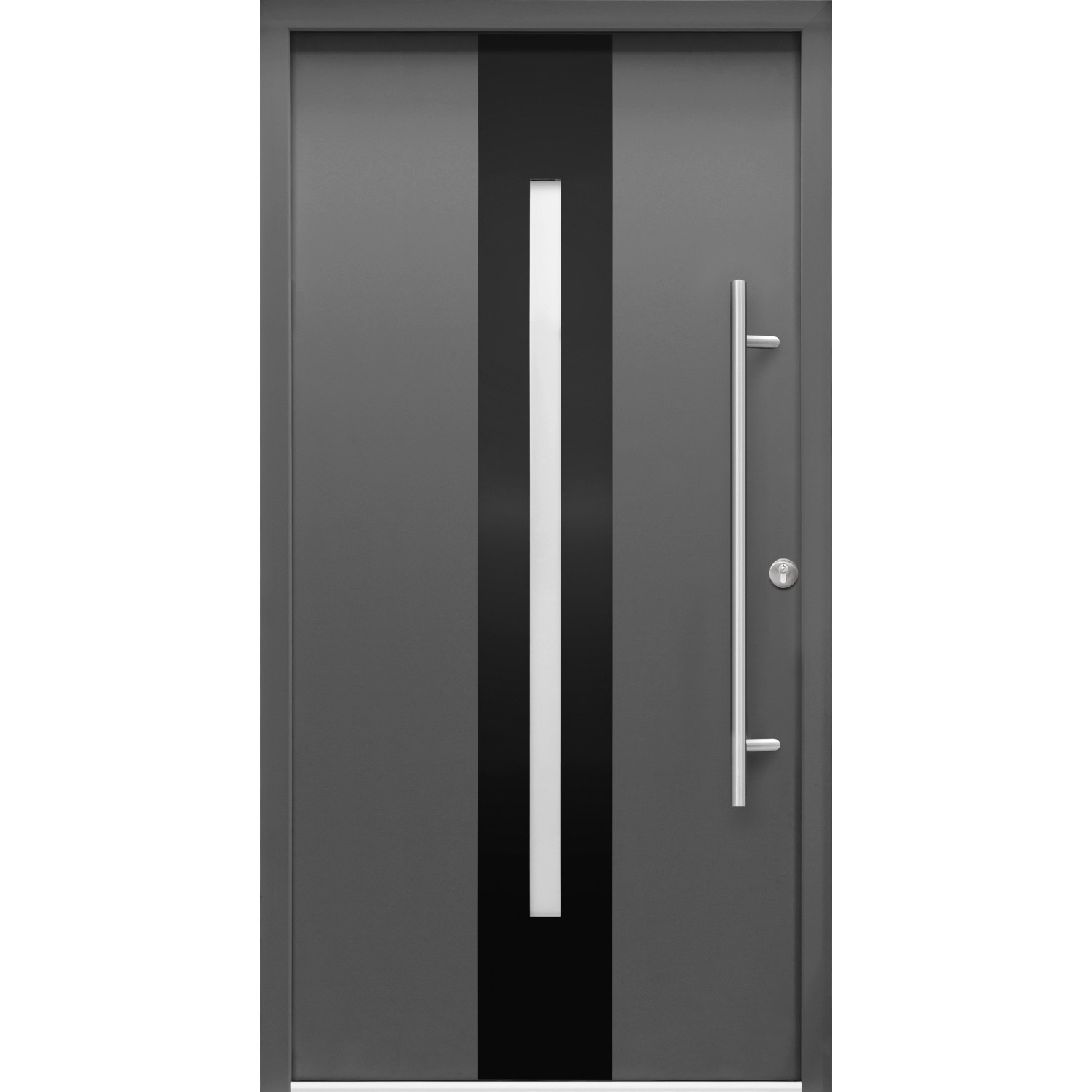 Splendoor Haustür ThermoSpace Prime Dublin Anthrazit 210 cm x 110 cm Anschl günstig online kaufen