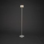 Weiße Konstsmide LED Stehleuchte Nice für Innen & Außen, dimmbar, mit USB-Anschluss, 120cm hoch.