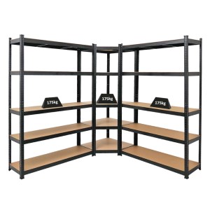 PROREGAL Mega Deal: Eckregal & 2 Schwerlastregale Ragnar, 180x190x40 cm, schwarz.