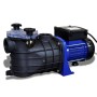 Blaue vidaXL Poolpumpe 500W für Schwimmbad, Umwälzpumpe mit Siebfilter.