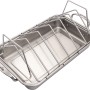 Char-Broil Grill+ Rippen- und Bratenhalter aus Edelstahl, ideal für Grill und Ofen.