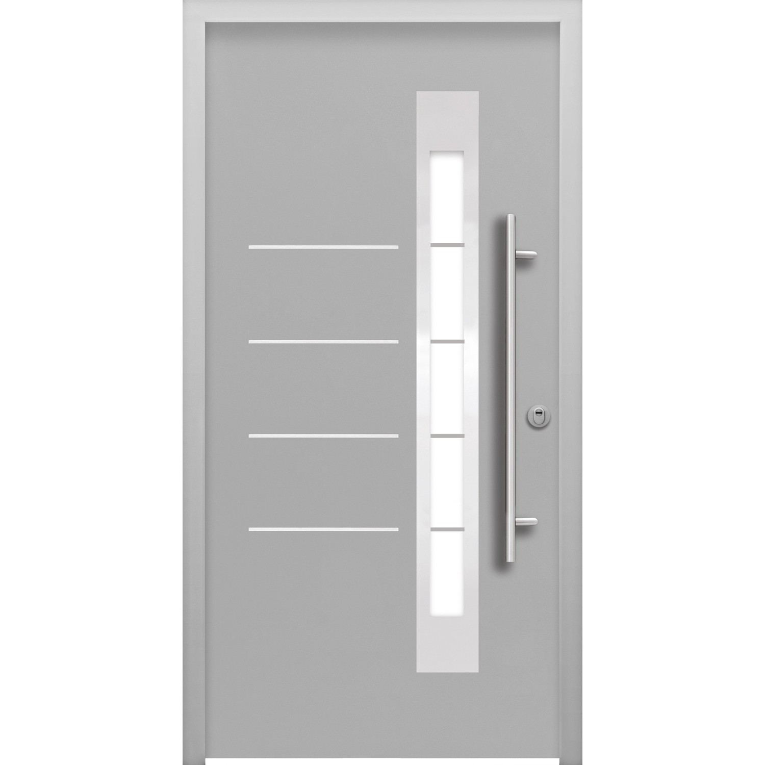 Splendoor Thermospace Sicherheits-Haustür Berlin Prime RC2K Grau 100x210 cm günstig online kaufen