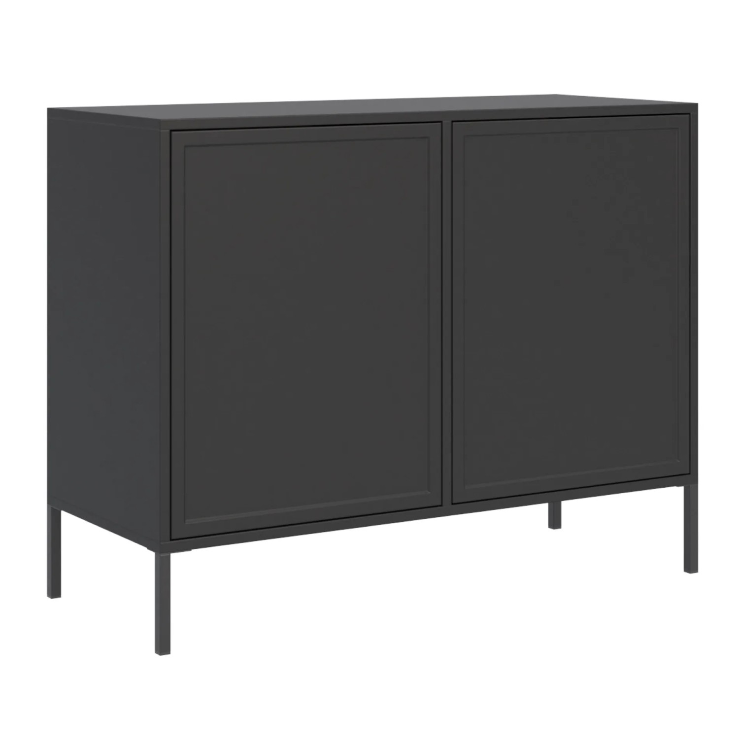 Selsey Velveto – Sideboard 2-türig, Schwarz, 100 cm