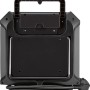 Schwarze Kabeltrommel mit USB und Leuchte, 1,4 m Kabel für Innenräume.