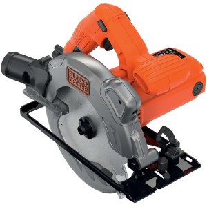 Black+Decker Handkreissäge CS1250LA mit 2 Sägeblättern, 1250W Leistung.