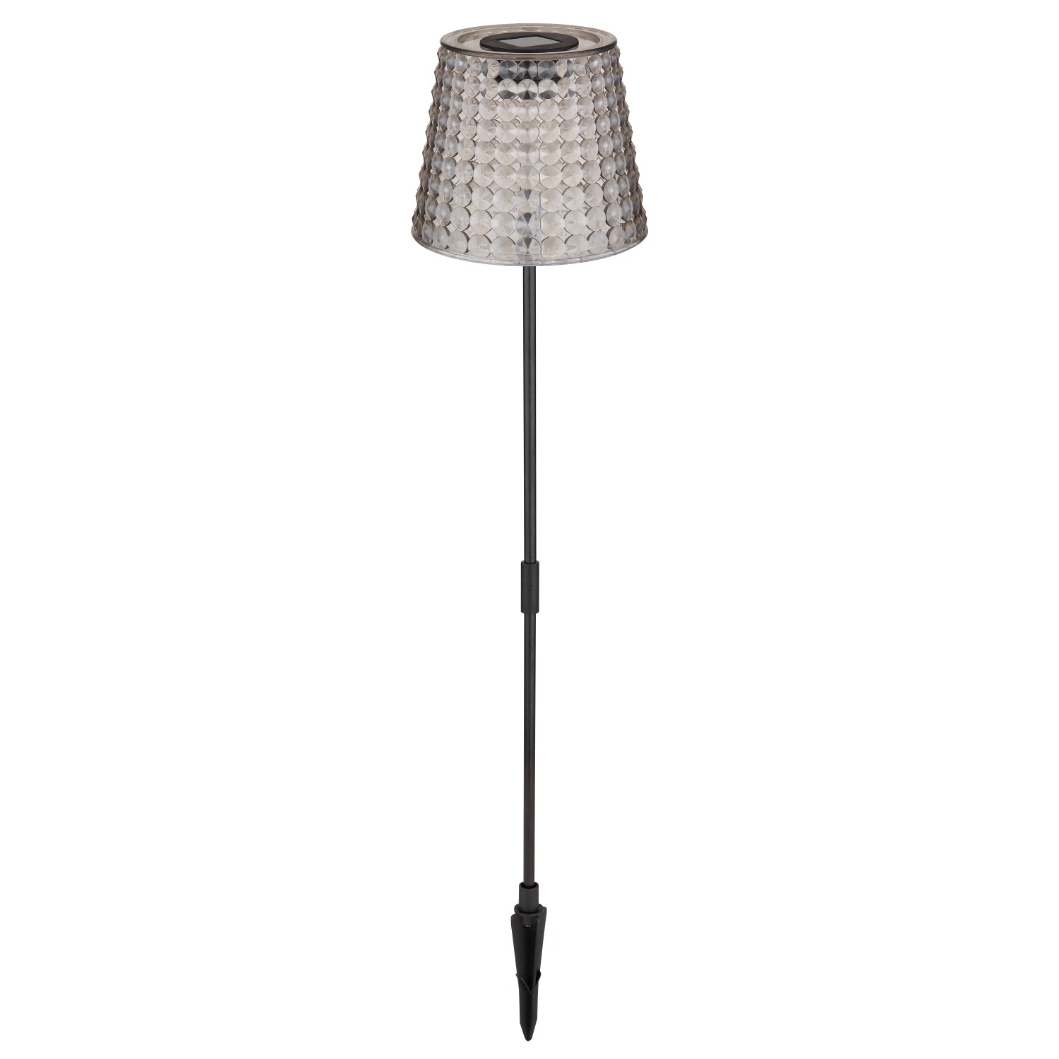 Globo LED-Solarleuchten-Set, Rauchfarbe, 2 Stück. Deko-Leuchten für den Garten.