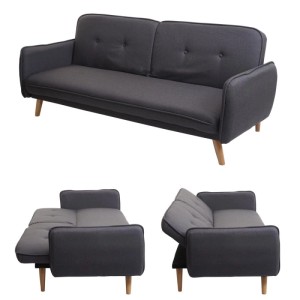 MCW Schlafsofa J18 Anthrazit-Grau