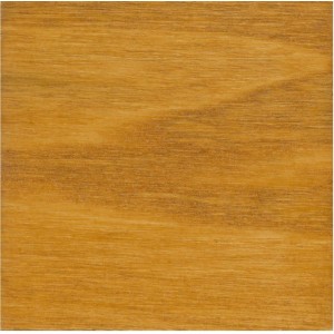 Holzfläche mit OBI Hybridlasur Premium in Kiefer-Optik.