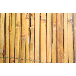 PROREGAL Sichtschutzzaun aus Bambus, 1x5m, Holzbraun. Natürlicher Wind- und Blickschutz für Garten und Balkon.