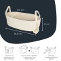 HMF 39030-38CM-30 Aufbewahrungskorb Badezimmer Korb Toilettenpapier Baumwolle 38 x 15 x 14 cm_4