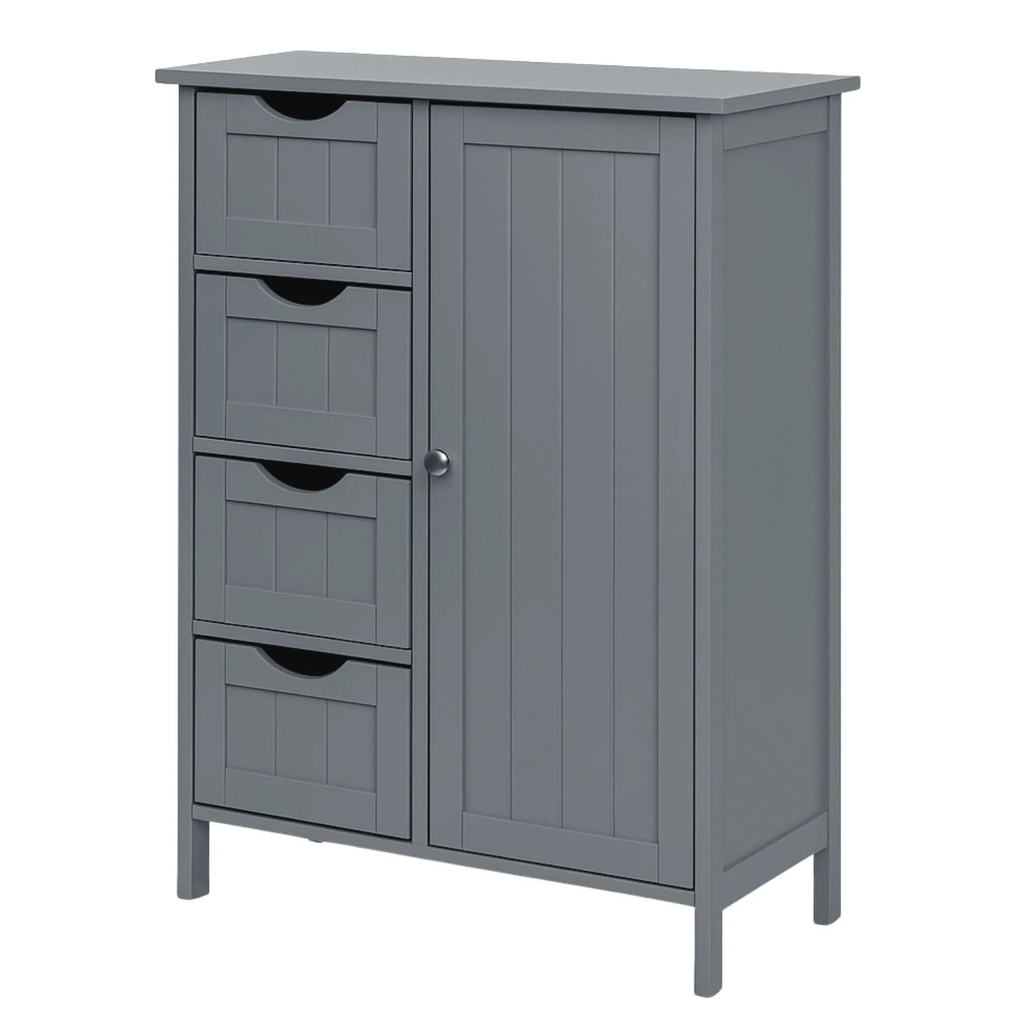 osoltus Badezimmerschrank Beistellschrank Hampton 55 X 30 X 82 Cm Grau