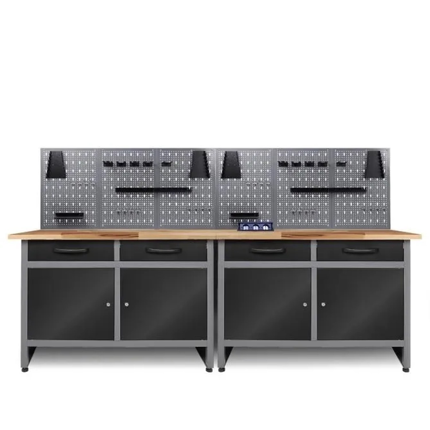 Ondis24 Werkstatt Set Werner 240cm + 2 Jochen+Steckdose