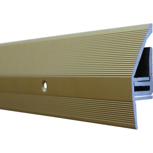 Sandfarbenes Ausgleichsprofil für Laminat & Parkett, 2700 mm lang, für Höhenausgleich 7-15 mm.