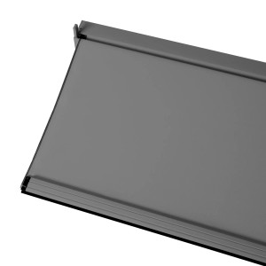 Seitenwand in Anthrazit für MCW Pergola L46, 3x3m. Wind- und Insektenschutz für Terrassenüberdachung.