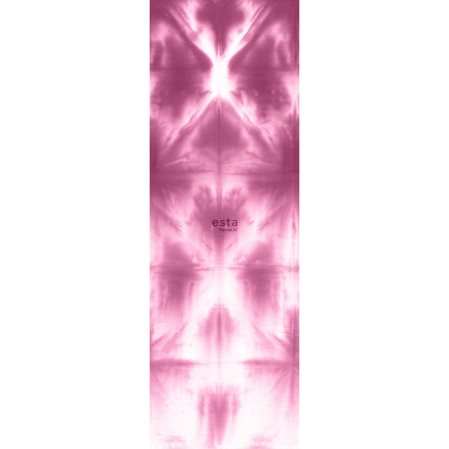 ESTAhome Fototapete Wandfüllendes Tie-Dye Shibori Muster Tiefrosa 100 x 279 günstig online kaufen