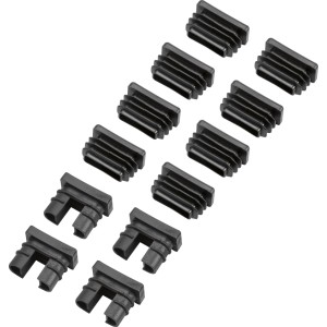 Fußkappen für Balkonmöbel-Set Tapena, 12 Stück, Anthrazit. Ersatzteile für Balkonmöbel.
