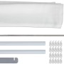 Palram Sonnensegel-Set für Terrassenüberdachung, 3x3,05m, weiß, inkl. Zubehör.