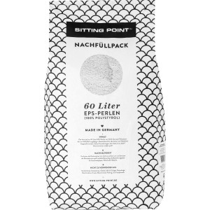 Sitting Point 60L Nachfüllpack mit EPS-Perlen für Sitzsäcke.
