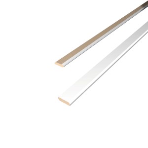Egger Abdeckleiste Decowall AL201, weiß, 2,4 m, für Wandverkleidung.