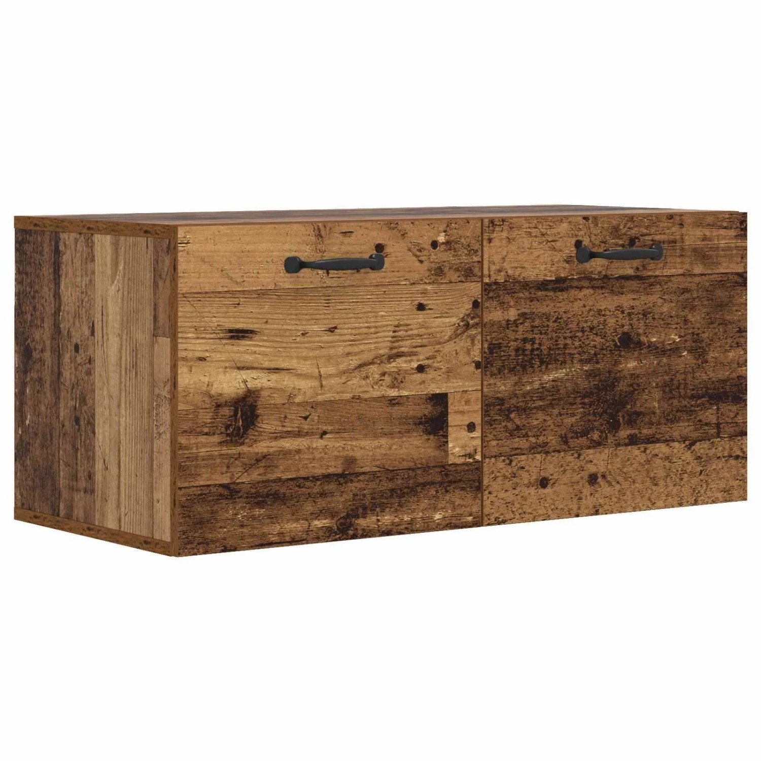 vidaXL Wandschrank Wandhalterung Altholz 80 x 36,5 x 35 cm 8009817