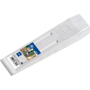 LUX Spalt- und Fällkeil Comfort, 1 kg, aus Aluminium für Forstwirtschaft und zum Spalten von Holz.