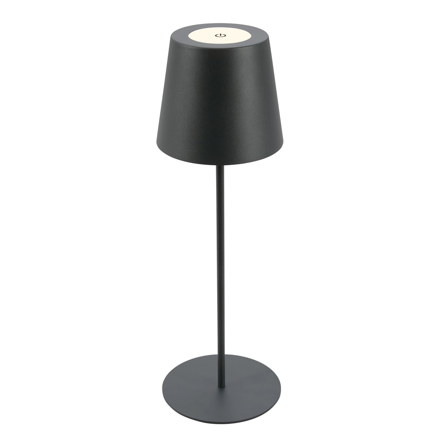 Brilo Akku Tischleuchte Kiki Touch Dimmbar 12 x 36 cm Anthrazit günstig online kaufen