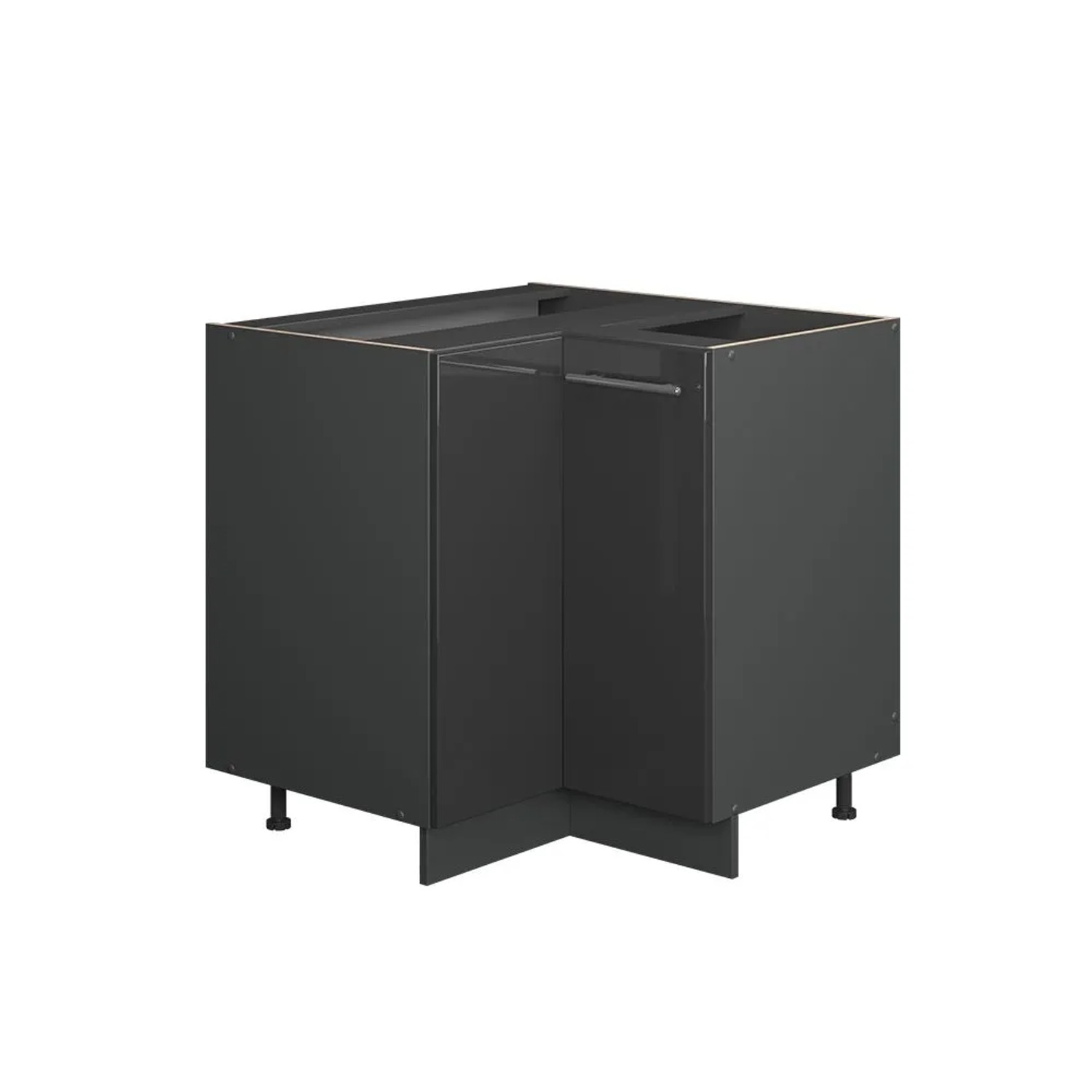 Vicco Eckunterschrank Fame-Line Anthrazit Hochglanz 81 x 82 ohne Arbeitsplatte Art Nr 56666