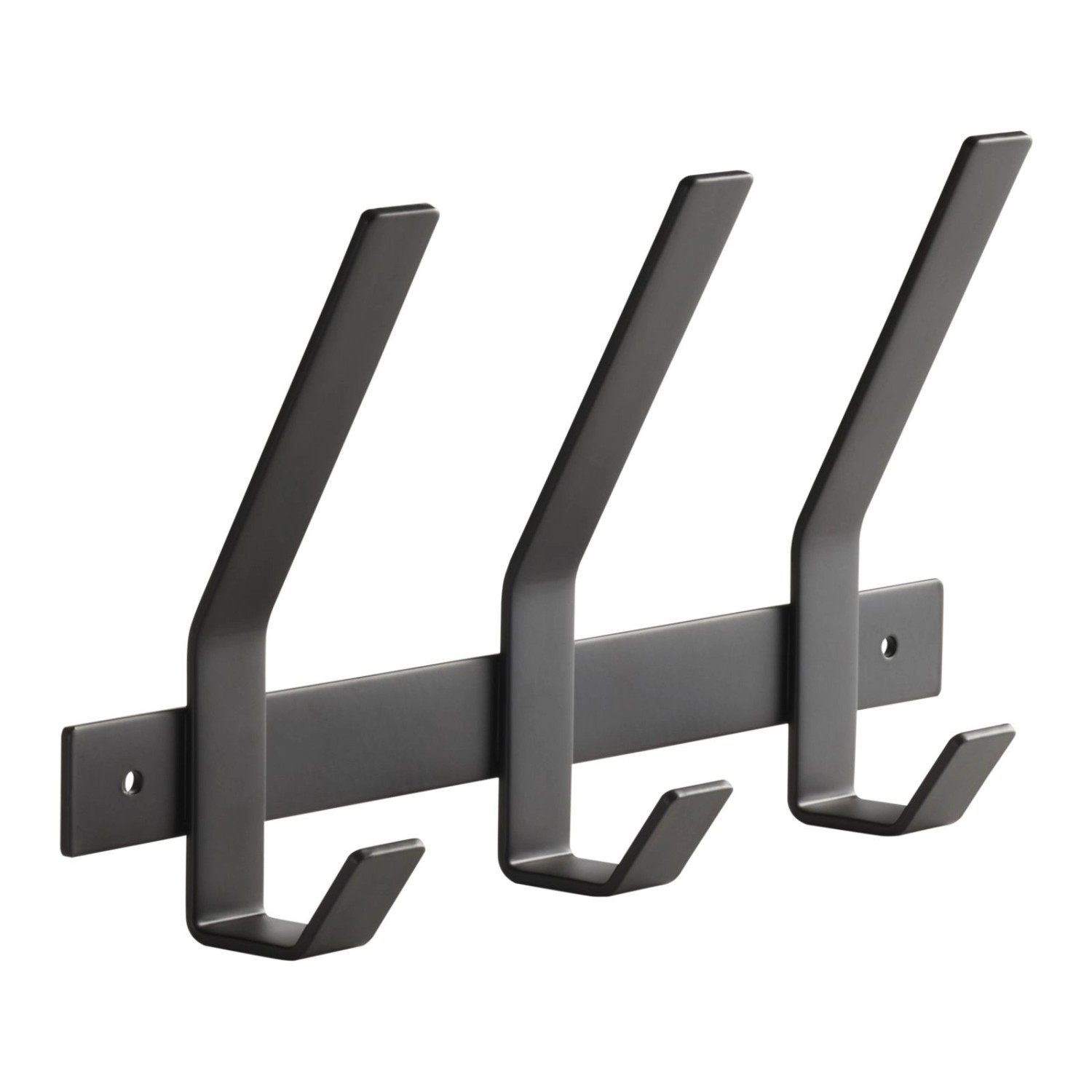 SOTECH Blackline ALBA Hakenleiste Groß 257 mm mit 3 Haken Schwarz Pulverbeschichtet