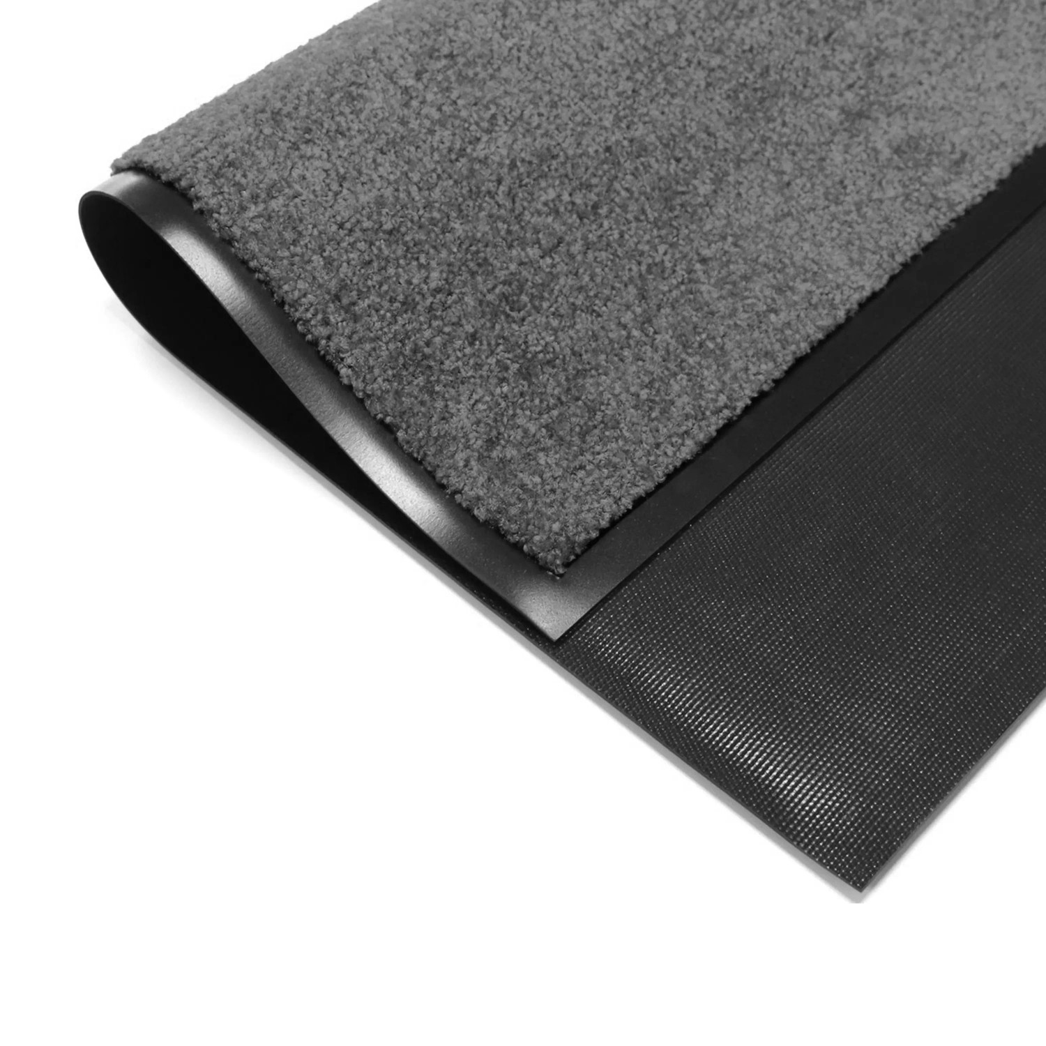 Primaflor Schmutzfangmatte Clean, anthrazit, 90x120cm, mit Vinylrücken und Gummirand.