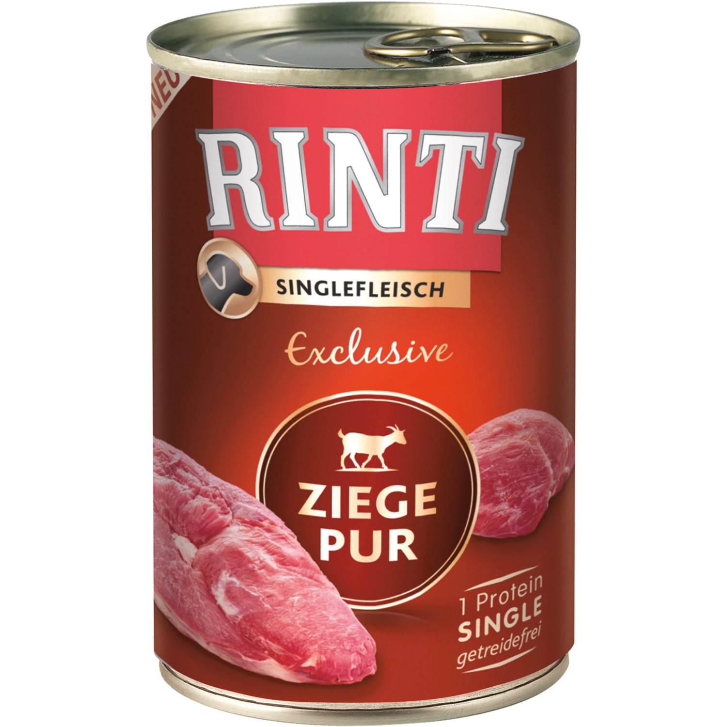 Rinti Hunde-Nassfutter Singlefleisch Exclusive Ziege 400 g
