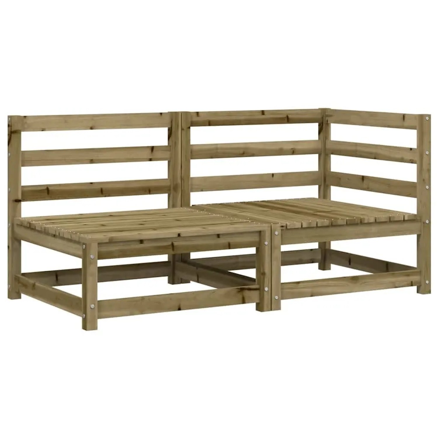 vidaXL Gartensofa 2-Sitzer Kiefernholz Imprägniert 837948 günstig online kaufen