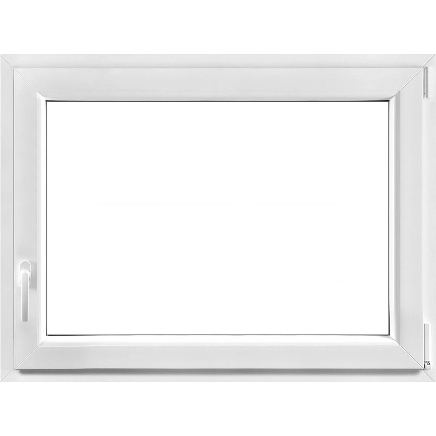 Kunststofffenster Weiß Plus Uw-0,9/W 3-fach Verglasung 80x60 cm B/H Rechts