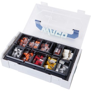 Wago Verbindungsklemmen Set L-BOXX Mini 887-960 mit 185 Klemmen in 10 Ausführungen im Koffer.