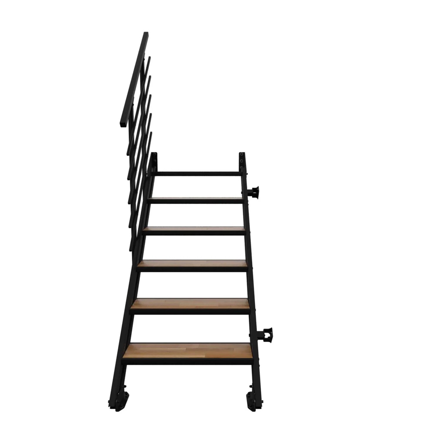 Minka Raumspartreppe Flex Hybrid Schwarz Eiche 6 Stufen