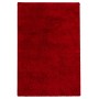 Weinroter, rechteckiger Snapstyle Hochflor Shaggy Teppich Palace, 140x200cm.