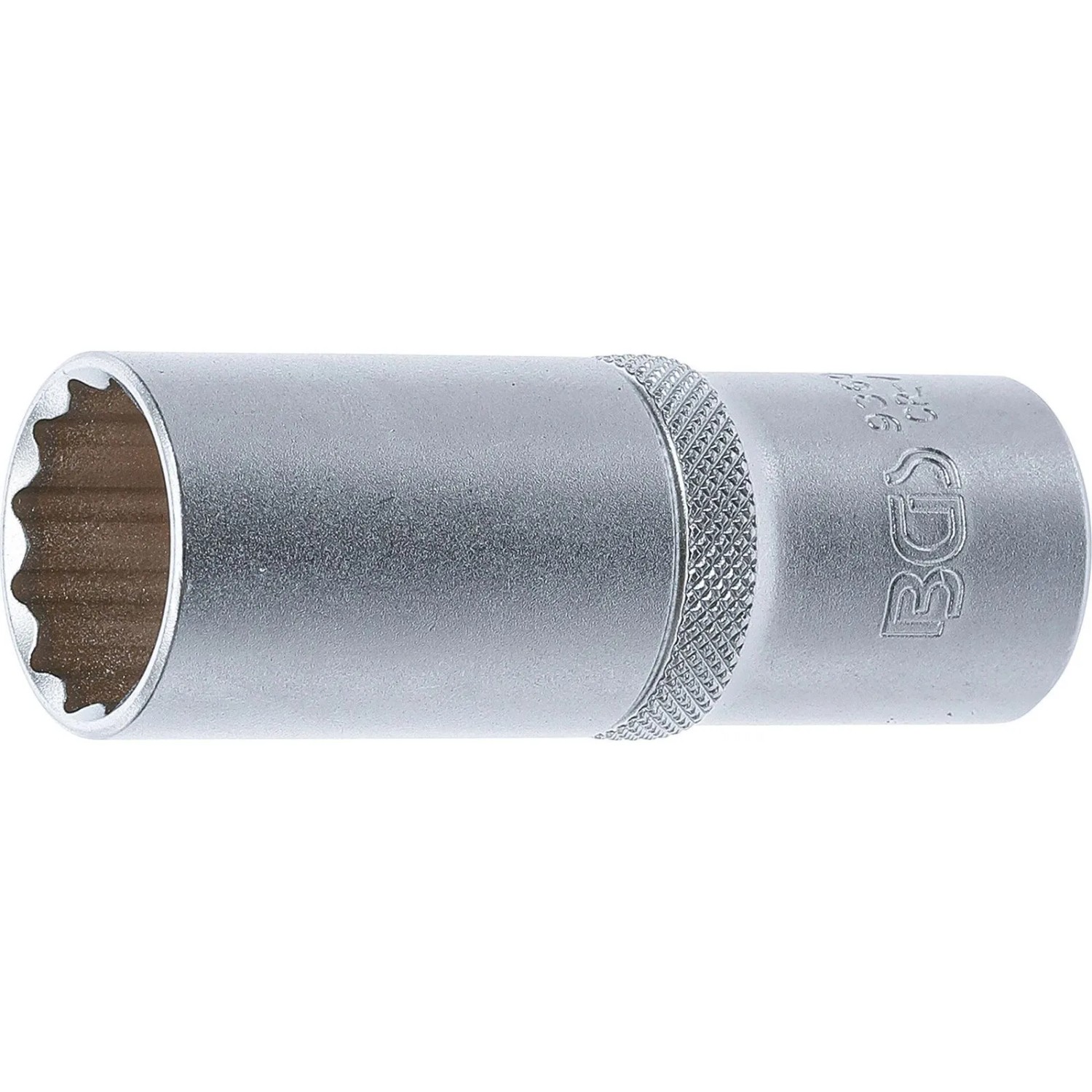 BGS Steckschlüssel Einsatz Zwölfkant Tief Antrieb Innenvierkant 12 5 Mm  1 2 Zoll  SW 21 Mm 9360