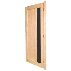 Panto Nebeneingangstür NET 510 Natur, Holz mit Glaseinsatz, 98x198 cm, DIN rechts.