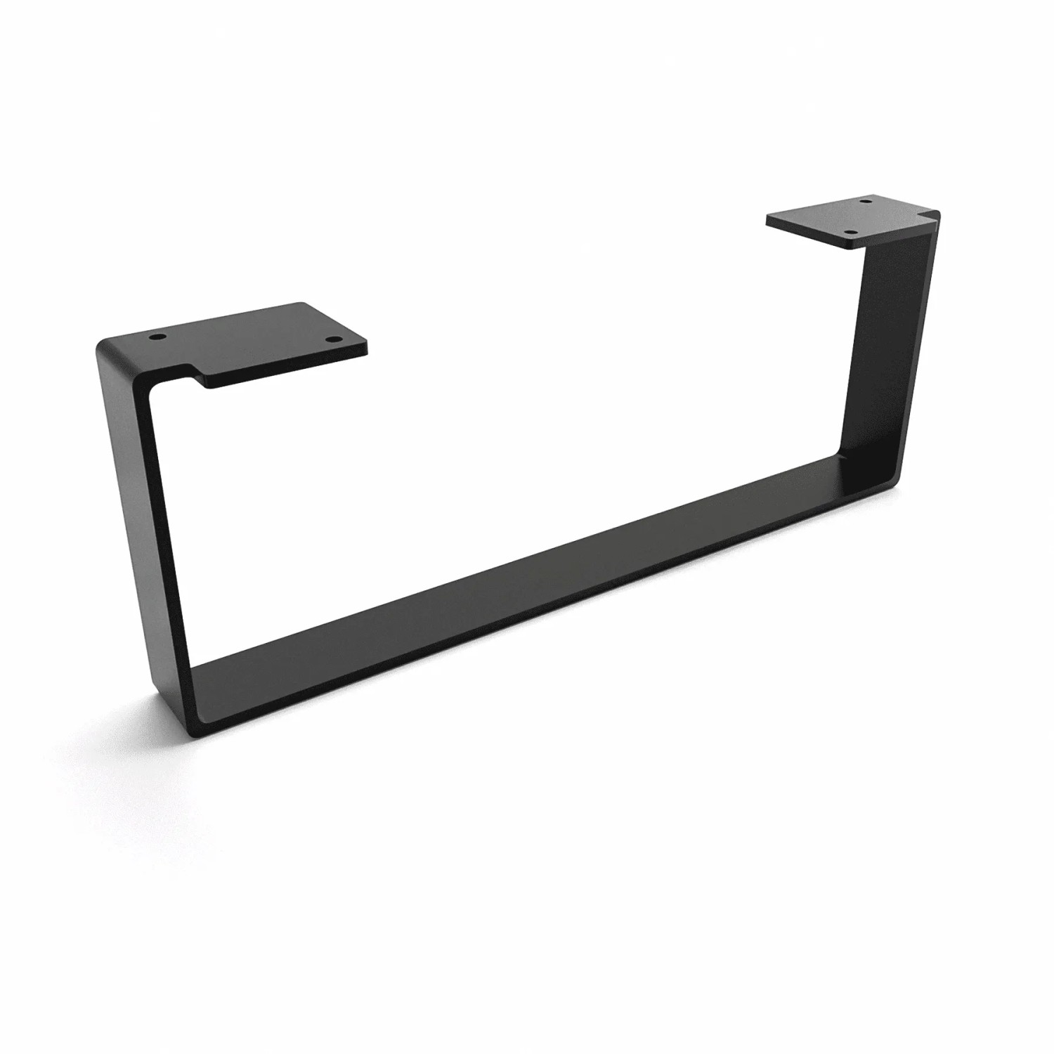 HEVVA Möbelbein LUXEMBURG 15 cm Hoch 40 cm Tief 1 Fuß Schwarz