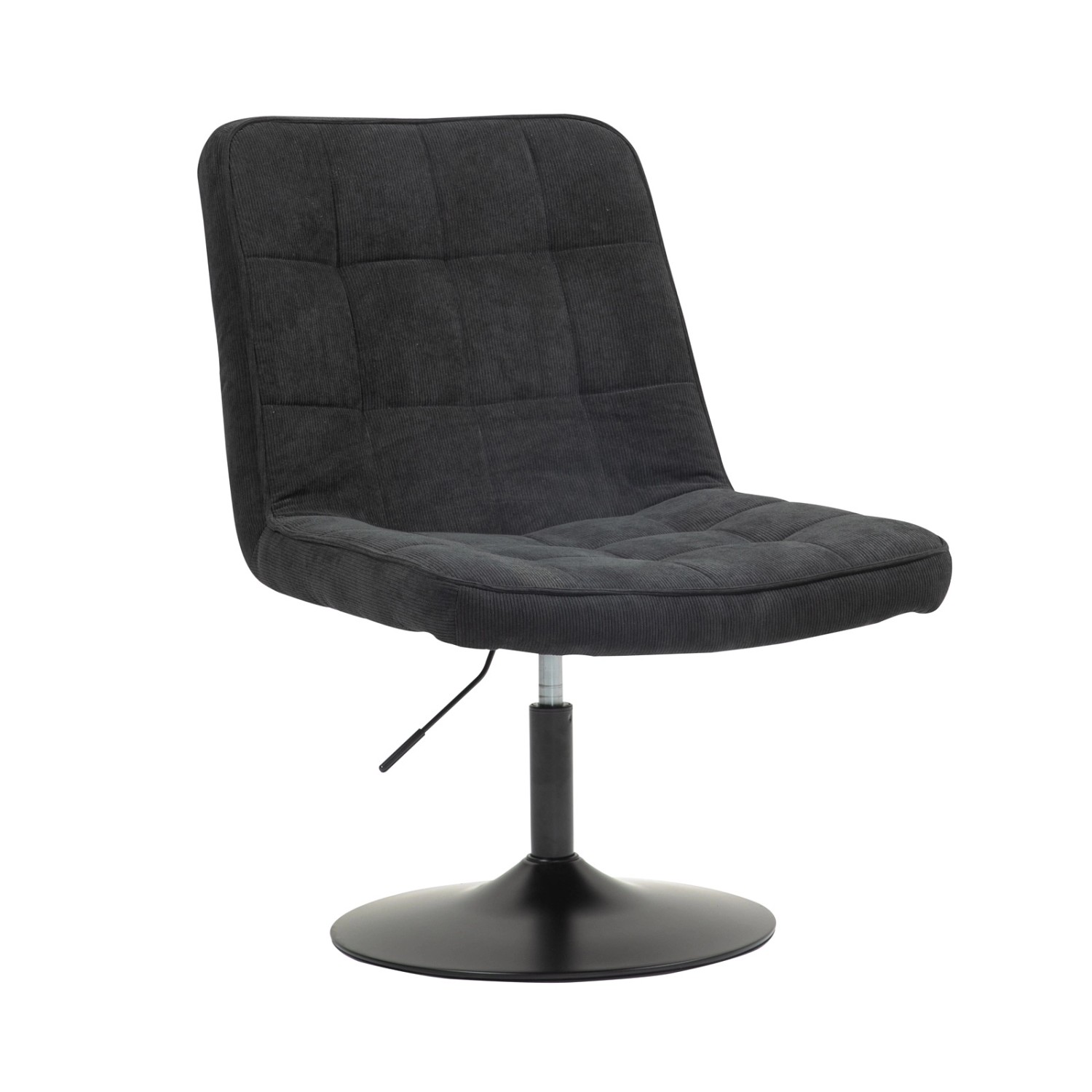 Svita Henry Loungestuhl Polsterstuhl Drehsessel Drehfuß Loungesessel Cordbe günstig online kaufen